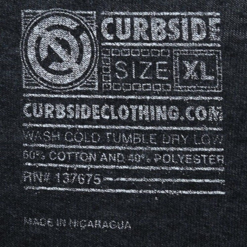 Curbside Clothing Mens XL T-Shirt Charcoal Gray Camping Van Space Graphic Tee - Picture 2 of 11